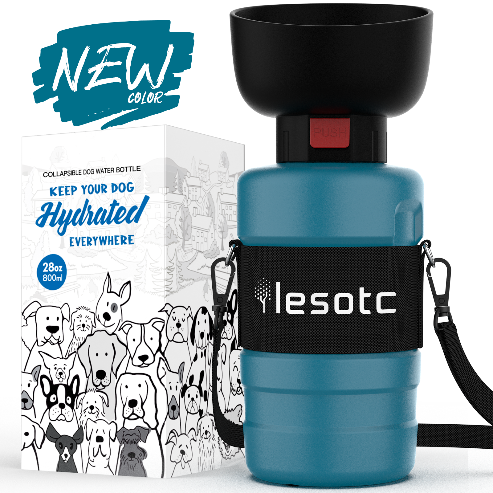 FOLDABLE DOG WATER BOTTLE-3RD GEN
